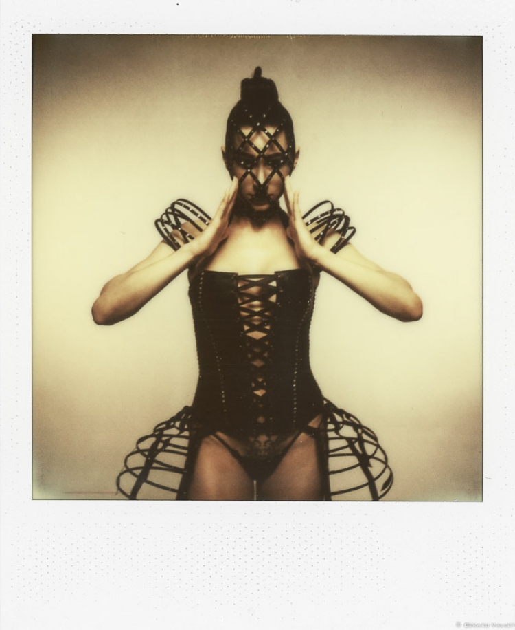 Lingerie/Corset, Morgane Ray, Polaroïd SLR670 + Impossible color 600